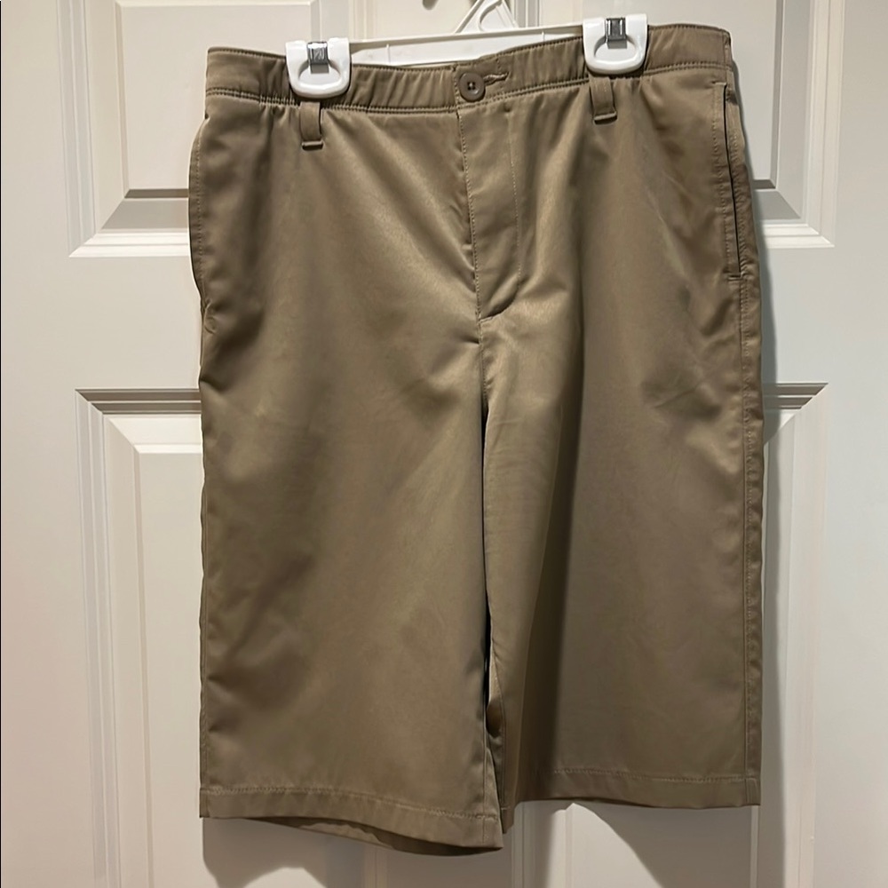 Under Armour Boys Tan Golf Shorts